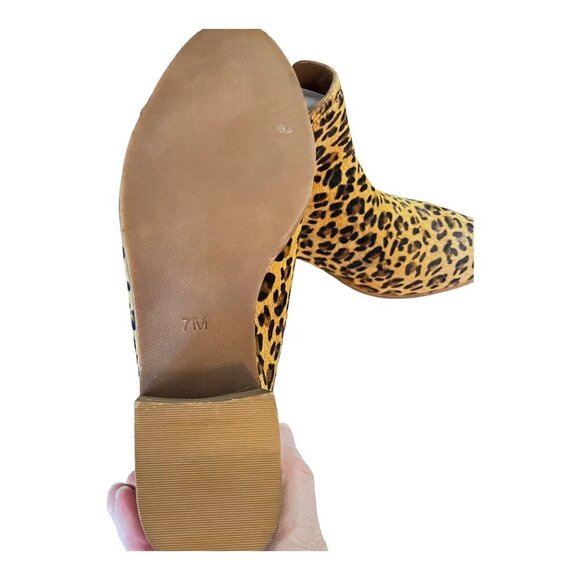 Coconuts By Matisse BECCA Womens Leopard Print Ankle Boots Pull On Size 7M - Picture 5 of 10